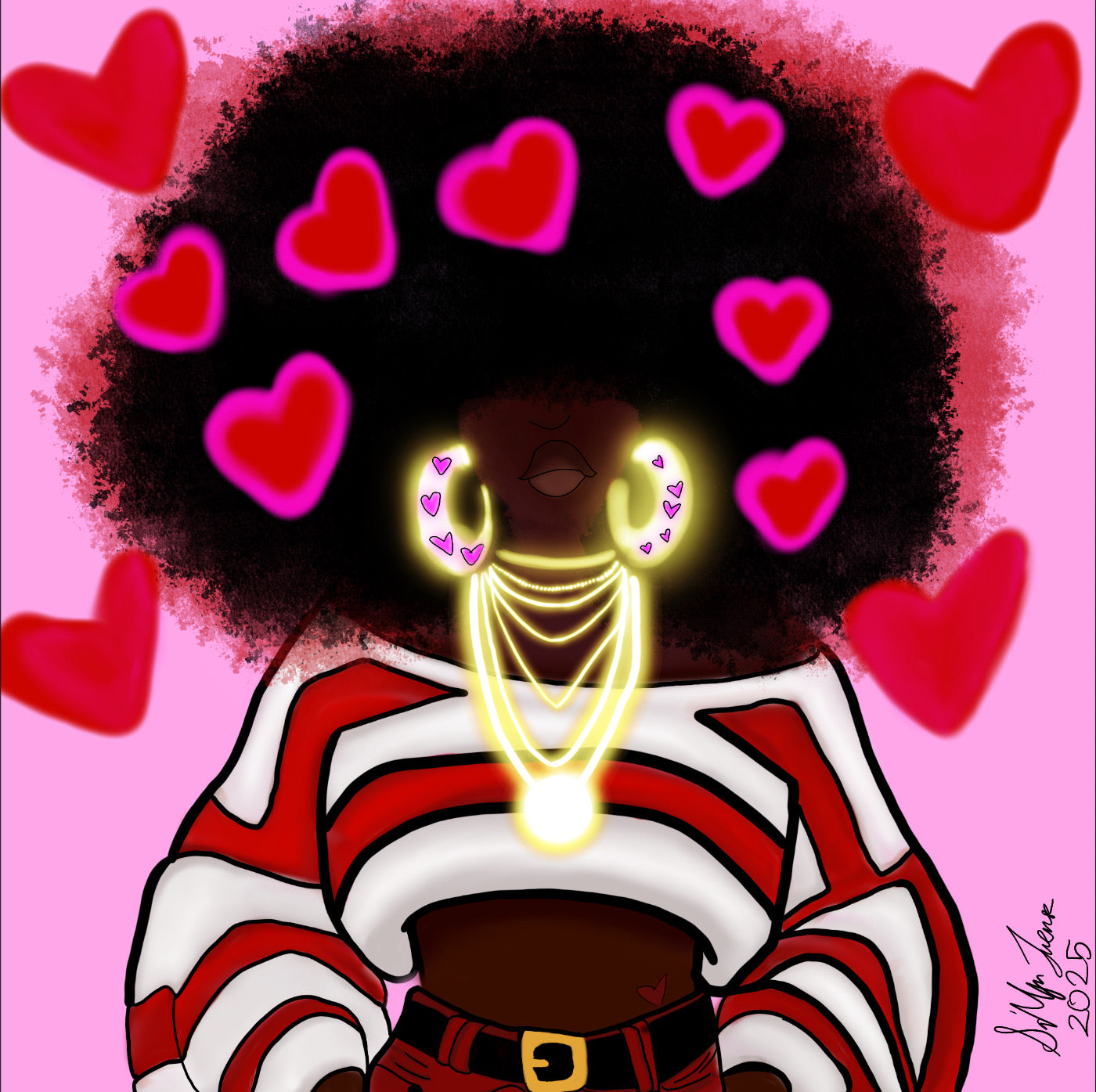 Heart Crown: Valentine’s Afro Queen (Digital Download)