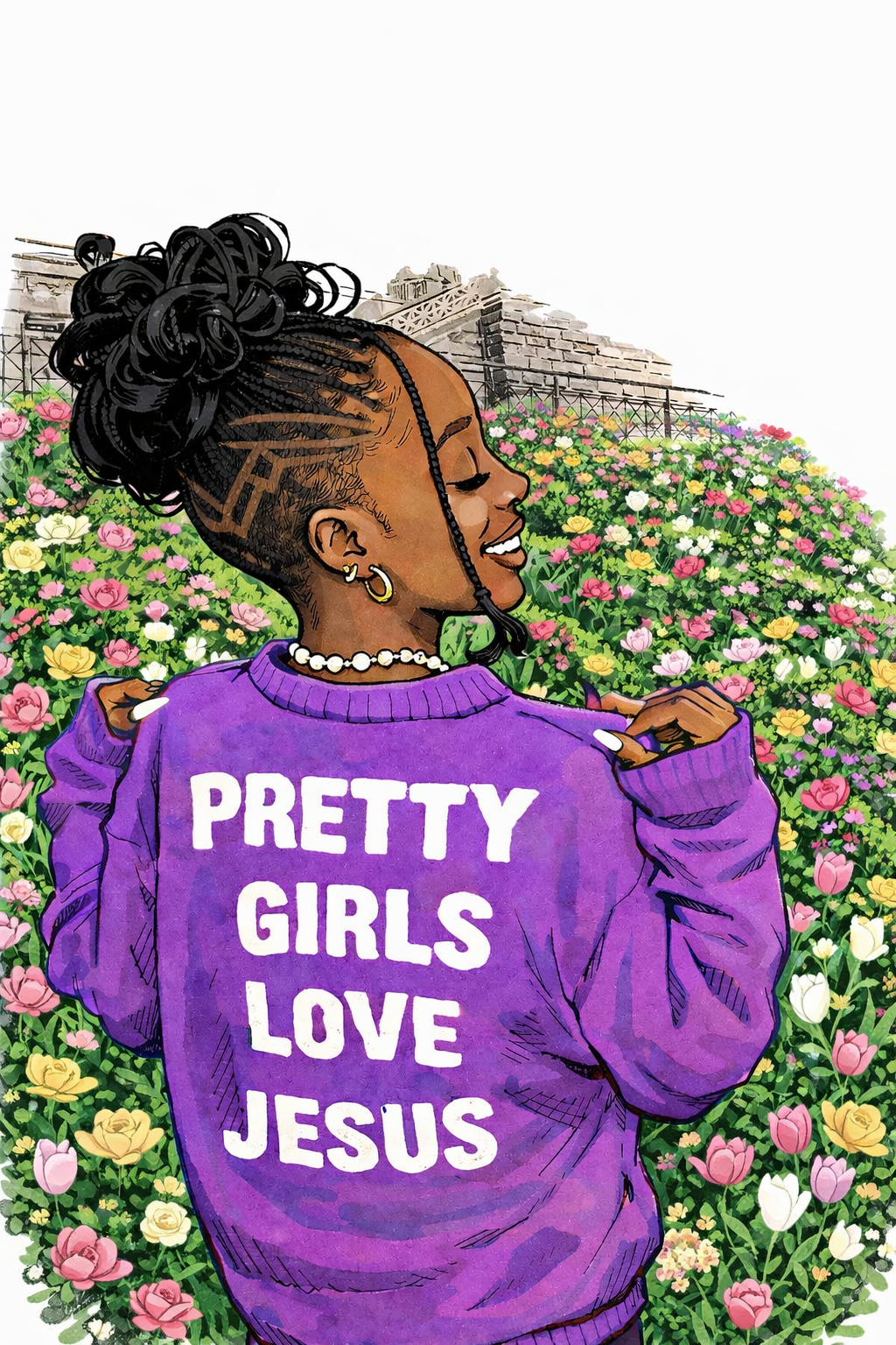 Pretty Girls Love Jesus (Digital Print)